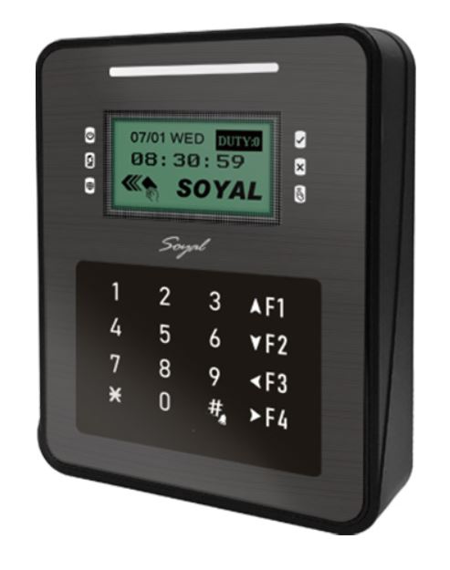 SOYAL AR-837EBR fekete, 125 KHz, IP65, RS485, LCD